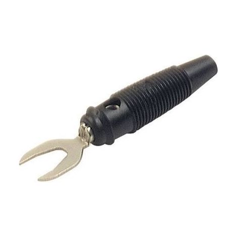 SKS Hirschmann KB 2 Spina da laboratorio Spina dritta Ø perno: 4 mm Nero 1 pz.
