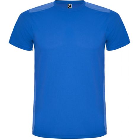Camiseta deportiva de manga corta combinada en espalda y hombros DETROIT ROLY 8 Royal/Royal Claro