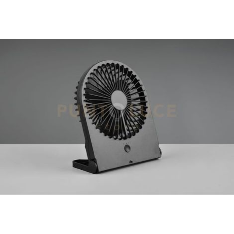 BREEZY VENTILATORE DA APPOGGIO NERO 3 VELOCITA' RICARICABILE H. 23CM