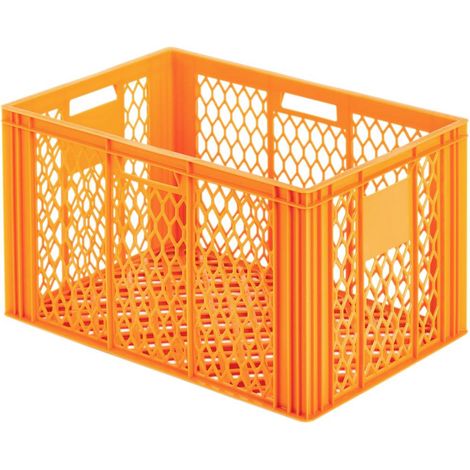 Alutec 75092 Scatola in plastica adatto per alimenti (L x A x P) 600 x 350 x 400 mm Arancione 1 pz.
