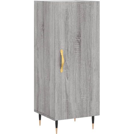 Maison Exclusive - Credenza Grigio Sonoma 34,5x34x90 cm in Legno Multistrato