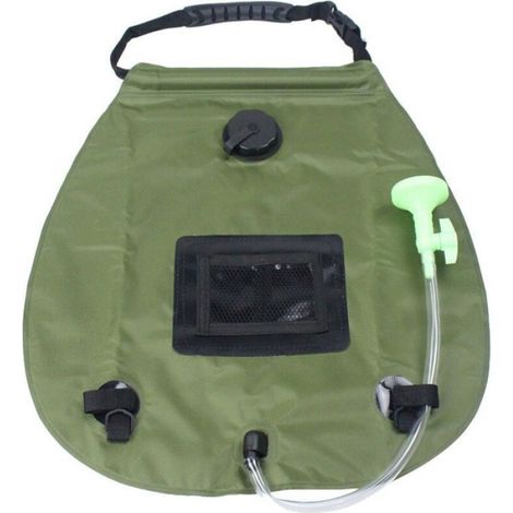Sac De Douche Solaire - 20 L - Pour Camping Et Randonnée En Plein Air - Avec Tuyau Amovible (1/3)