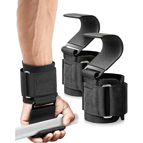 Crochet de levage de poids, crochet de bracelet de fitness accessoires de protection pour hommes épaississement gymnase barbell stretch Fitness bandage (1/5)