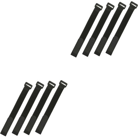 40pièces Sangles De Bagages Autocollantes Réglables Bandes De Sécurité pour Valises Accessoires De Voyage Pratiques Noir (1/5)