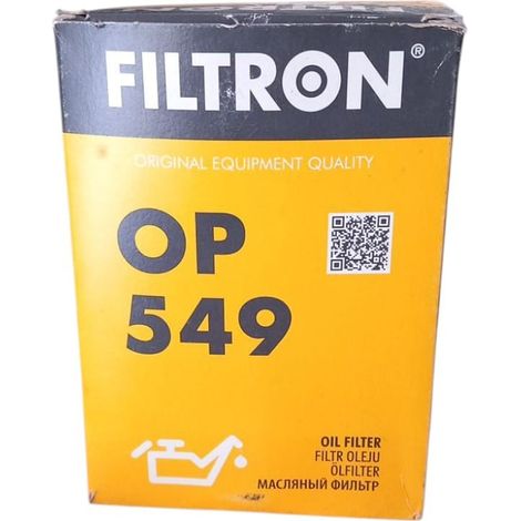 Filtro olio motore marca filtron codice filtro op 549