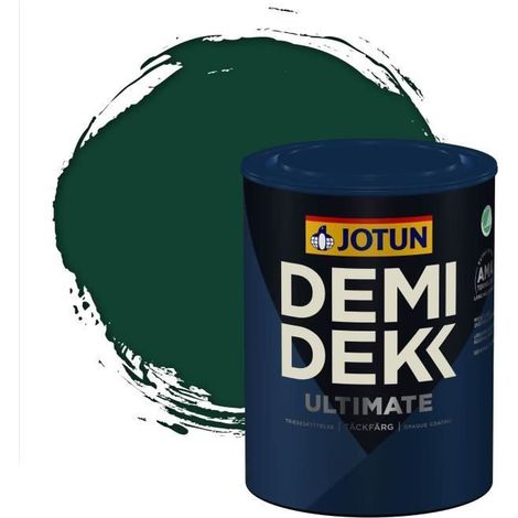 Peinture Bois - DEMI DEKK ULTIMATE - Lasure Opaque Satinée - RAL 6005 - 0,75L (1/2)