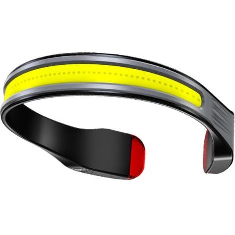 Lampe de Poche à Lampe Frontale LED, 350 LM Rechargeable Lampe Frontale de 260 ° de 260 °, Phares étanches du Front des Phares avec Feu Arrière Rouge pour Le Camping de la Pêche (1/5)