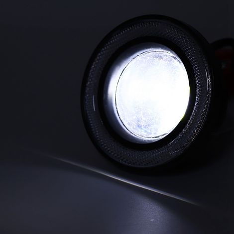 Phares antibrouillard automobiles à lentille LED de 3,5 pouces avec design « angel eye » COB (vendus par paire), lumière blanche (1/5)