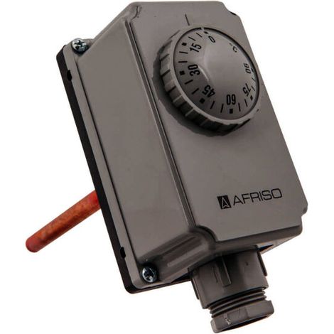 Afriso Gehäuse-Tauchthermostat GTT/7RG 0/90 Grad Schaftl.200mm,außenl., 67408BX