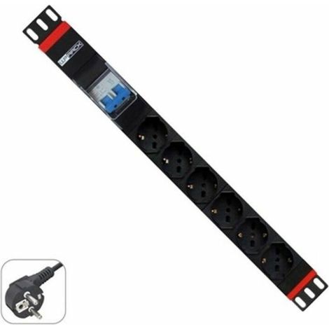 Wp WPN-PDU-G02-06 Steckdosenleiste schwarz rot 6 Steckdosen
