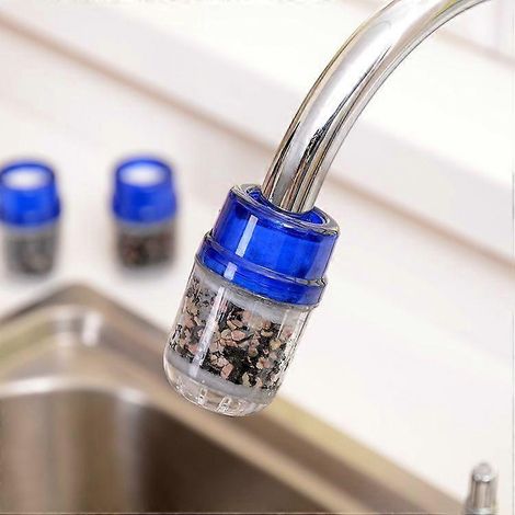 Lot de 2 filtres à charbon actif pour robinet - Purificateur d'eau de cuisine - Durable et pratique (1/5)