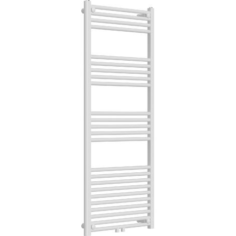 Radiatore scaldasalviette da bagno acciaio 140 x 60 cm bianco 030010423