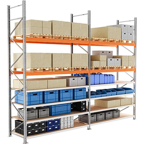Rack picking 4 livelli + Pallet 1 livello - Elemento successivo: 3000x1825x1100mm - Utilizzabile solo con un modulo di avviamento - RAYOHYB/5N/4527/S