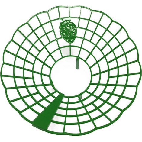 Ahlsen Erdbeerunterstützung für den Garten, 10er-Pack Pflanzenunterstützung, Erdbeerpflanzunterstützung, Fäulnisprävention, grün (1/4)