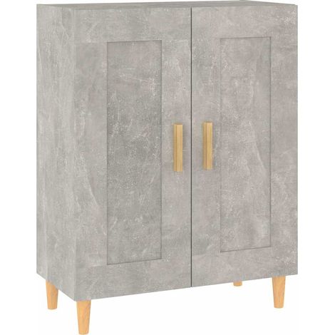 Sideboard/Anrichte/Buffet Betongrau 69,5x34x90 cm Holzwerkstoff LXWW933638 (1/5)