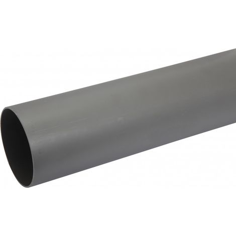 Centrale Brico – Tube d'évacuation PVC 100 mm – Longueur 1 m – Pour installations sanitaires et évacuations d'eaux usées – Norme NF