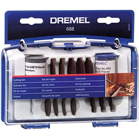 Dremel 688 Set da taglio, kit di accessori con 69 accessori da taglio più venduti per utensili rotativi