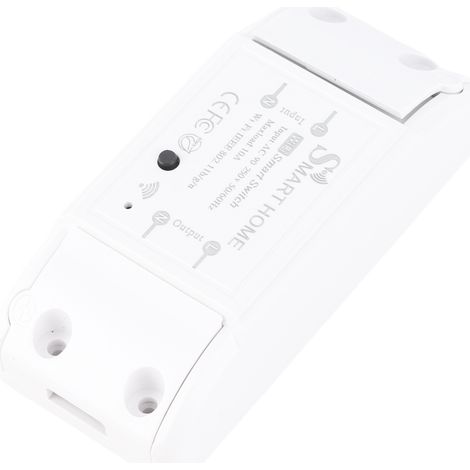 Interrupteur intelligent Tuya WiFi 10A/2200W, télécommande sans fil, minuterie, contrôle par application, module domotique universel, compatible avec Amazon Alexa et Google Home pour appareils électri (1/5)