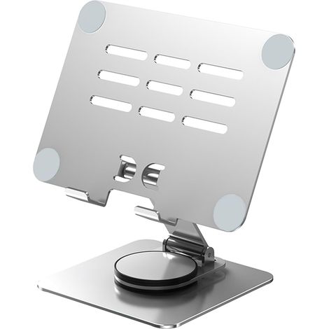 Support de tablette ergonomique rotatif pour écran portable, antidérapant, universel, réglable pour ordinateur portable