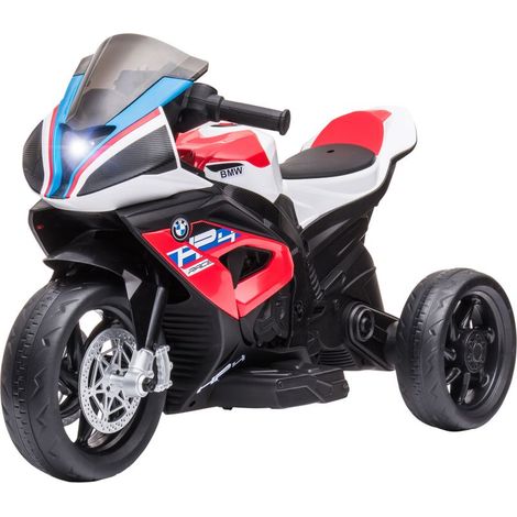 Moto enfant BMW HP4, 18-60 mois, avec phares, musique et pédales, en polypropylène et métal, 82,5 x 42 x 54 cm, rouge (1/5)