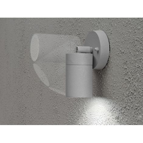 LED Außenwandleuchte Downlight schwenkbar, Höhe 15cm, Grau (1/5)