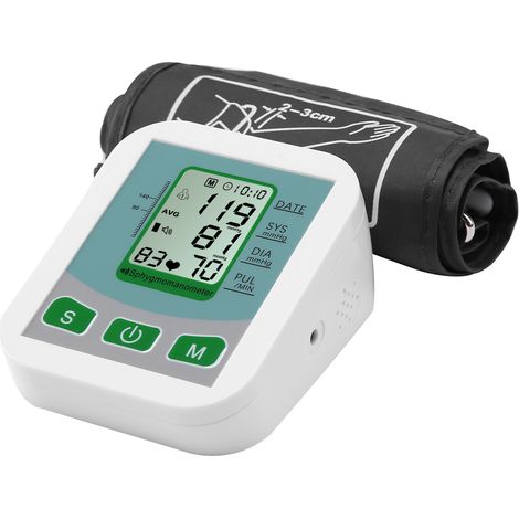 Automatisches digitales USB-Blutdruckmessgerät mit Heimmanschette, englischer Sprachsteuerung und präziser Messung
