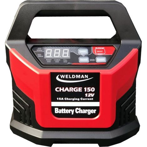 Cargador de Batería Prostownik Weldman Charge 150, 12V, alta eficiencia, ideal para vehículos, diseño compacto, fácil de usar, perfecto para uso profesional y doméstico