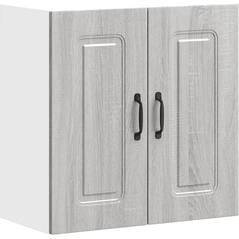 Armario de pared de cocina Kalmar almacenamiento práctico 60 x 31 x 60 cm madera de ingeniería Sonoma gris 020049988 (1/5)