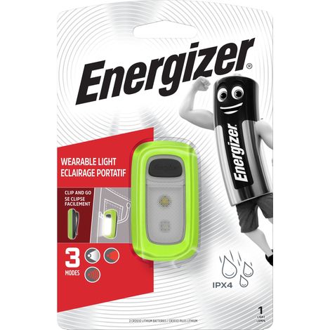 Energizer - Linterna LED para deporte clip and go, 30 lúmenes , linternas especiales para necesidades específicas [Clase de eficiencia energética A]