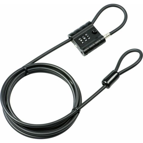 Burg Wächter Snap+Lock 725 300 Câble antivol noir fermeture à combinaison C304002