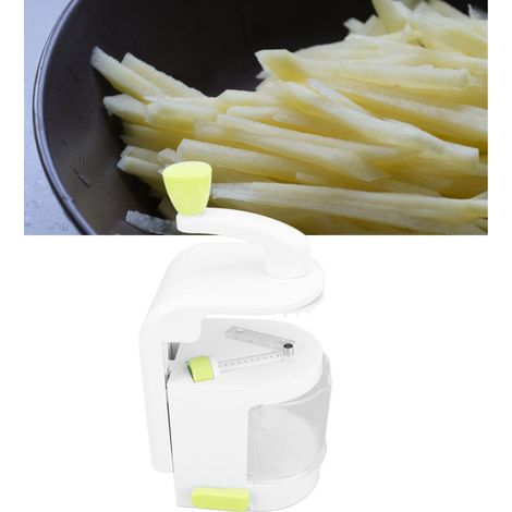Coupe-légumes multifonctionnel à manivelle, râpe à pommes de terre et à carottes, trancheuse et râpe. (1/5)