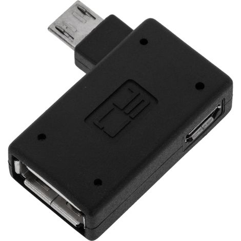 BeMatik - Adaptateur OTG à MicroUSB avec le pouvoir de la droite (1/4)