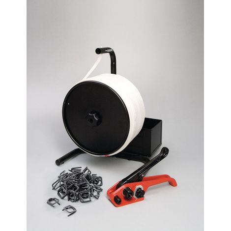 Set di reggiatura F.Pes Plastic Band Band-L.1100M Band-B.13mm M.Abbarem Dispenser