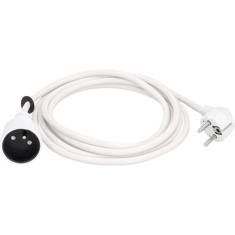 AS Schwabe 850201 alimentation Rallonge 16 A blanc 2 m H05VV-F 3G 1,5 mm²