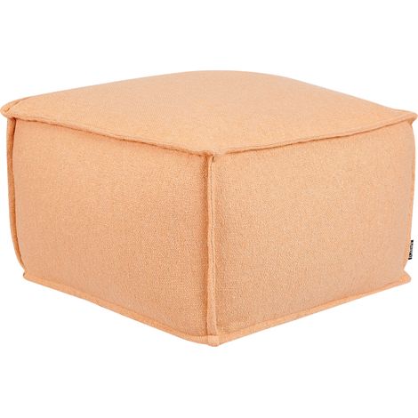 Puf de algodón elegante bolas EPS cuadrado escabel otomana salón dormitorio accesorio del hogar naranja Sherali