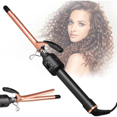 Fer à Friser Professionnel 13mm, Revêtement en Céramique PTC pour Les Boucles Fines, Antistatique, Chauffage Rapide,Réglable 80-230℃ (1/5)