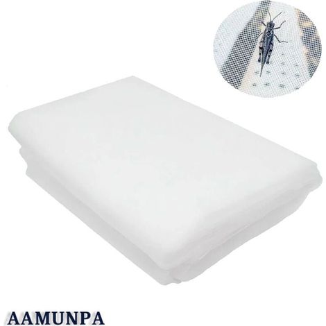 Filet Anti-Insecte - Maille Fine 0,04 x 0,04 Pouces - 3 x 6 m - UV Stabilisé PE - Pour Potager Jardin Fruits Légumes - 1 Pièce (1/5)