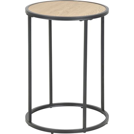 Table d'appoint ronde design industriel SIREINE (1/4)