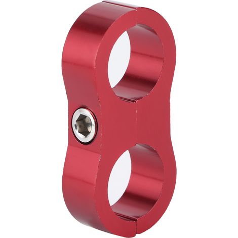 Collier séparateur de durite 10AN en alliage d'aluminium, adaptateur raccord pour ligne carburant/huile/frein/gaz, accessoire auto, rouge (1/5)