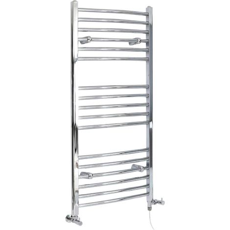 Hudson Reed Kent - Sèche-Serviettes Design Mixte Moderne Incurvé - Chromé - 120 cm x 49.8 cm (1/5)