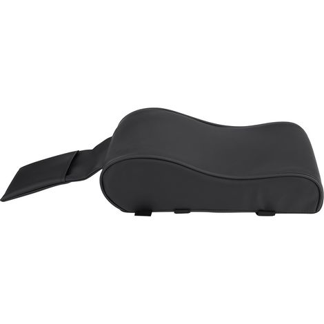 Coussin d'accoudoir universel en cuir véritable pour voiture, housse de siège auto en mousse à mémoire de forme, avec poche pour téléphone portable (1/5)