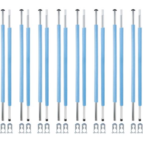 Arebos Barras de la Cama Elástica 233 cm 8 piezas (1/5)
