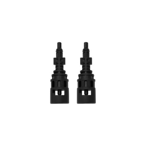 2 Pièces Adaptateur de Conversion pour Nettoyeur Haute Pression Connecteur de Couplage Compatible avec Karcher Compatible avec Lavor Parkside 124 X 24,5 Mm Noir