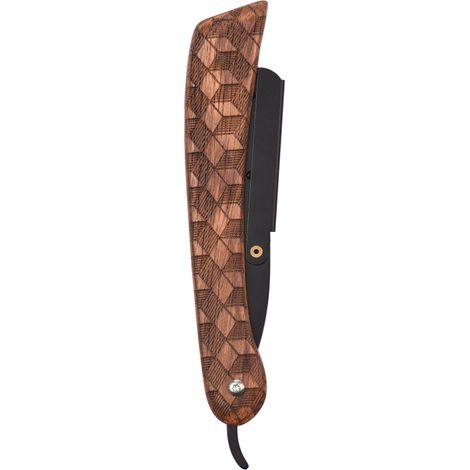 Handgefertigtes Rasiermesser mit Holzgriff, klappbarer Rasierer aus Edelstahl