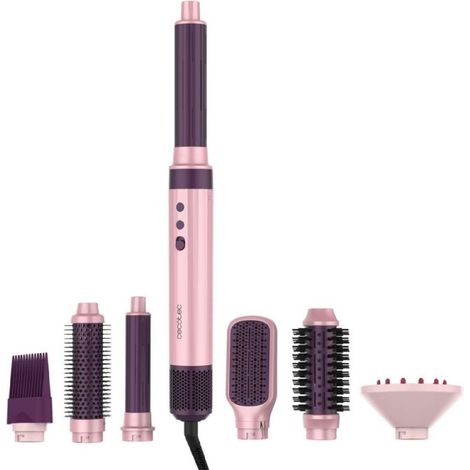 Cecotec Cepillo de Aire Moldeador Multifunción AirGlisse 8in1 CottonCandy