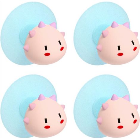4 écharpes, chapeaux, serviettes, clés, sacs, décoration murale crochet de chat pratique, adorable boule de riz tressée pour animaux de compagnie (1/2)