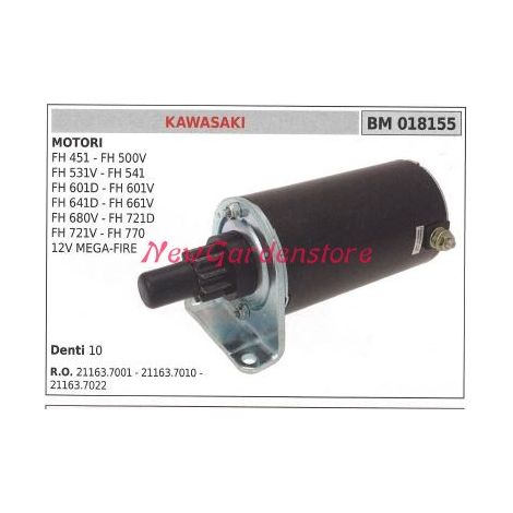KAWASAKI Anlasser Rasentraktor Mähermotor FH 451 018155