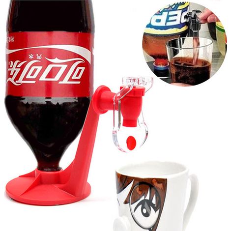 (2 Stück, 16,5 x 17,5 x 10,3 cm) Beliebte umgedrehte Coca-Cola-Flaschen-Trinkflaschen