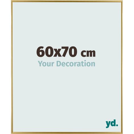 yd. - Cadre photo 60x70 - Or - Plastique - Evry