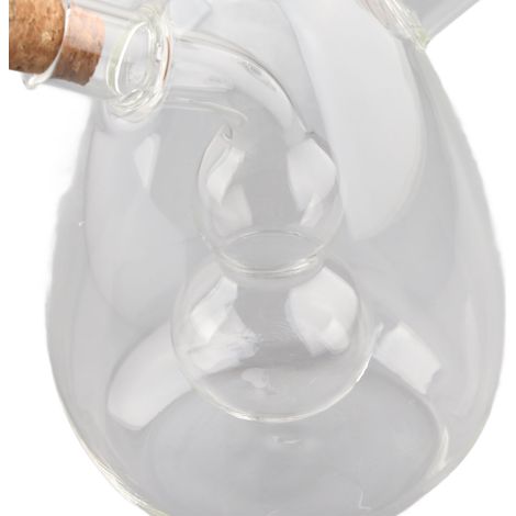 Bocal de cuisine 2 en 1 pour huile et vinaigre, distributeur étanche transparent pour contrôle des huiles (1/5)